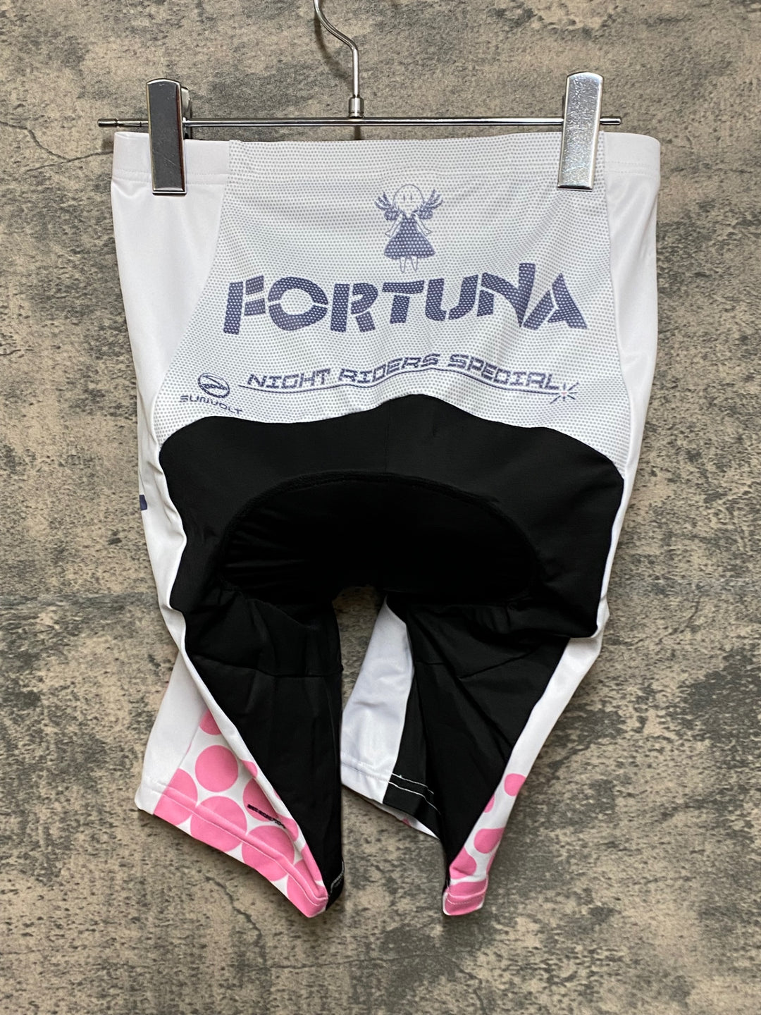 JO597 アウローラ AURORA レーサーパンツ 白 黒 ピンク L ろんぐらいだぁすとーりーず！FORTUNA