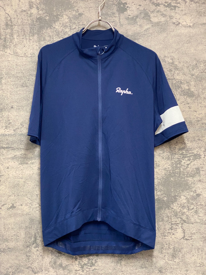 JY683 ラファ Rapha CORE LIGHTWEIGHT JERSEY 半袖 サイクルジャージ 紺 L