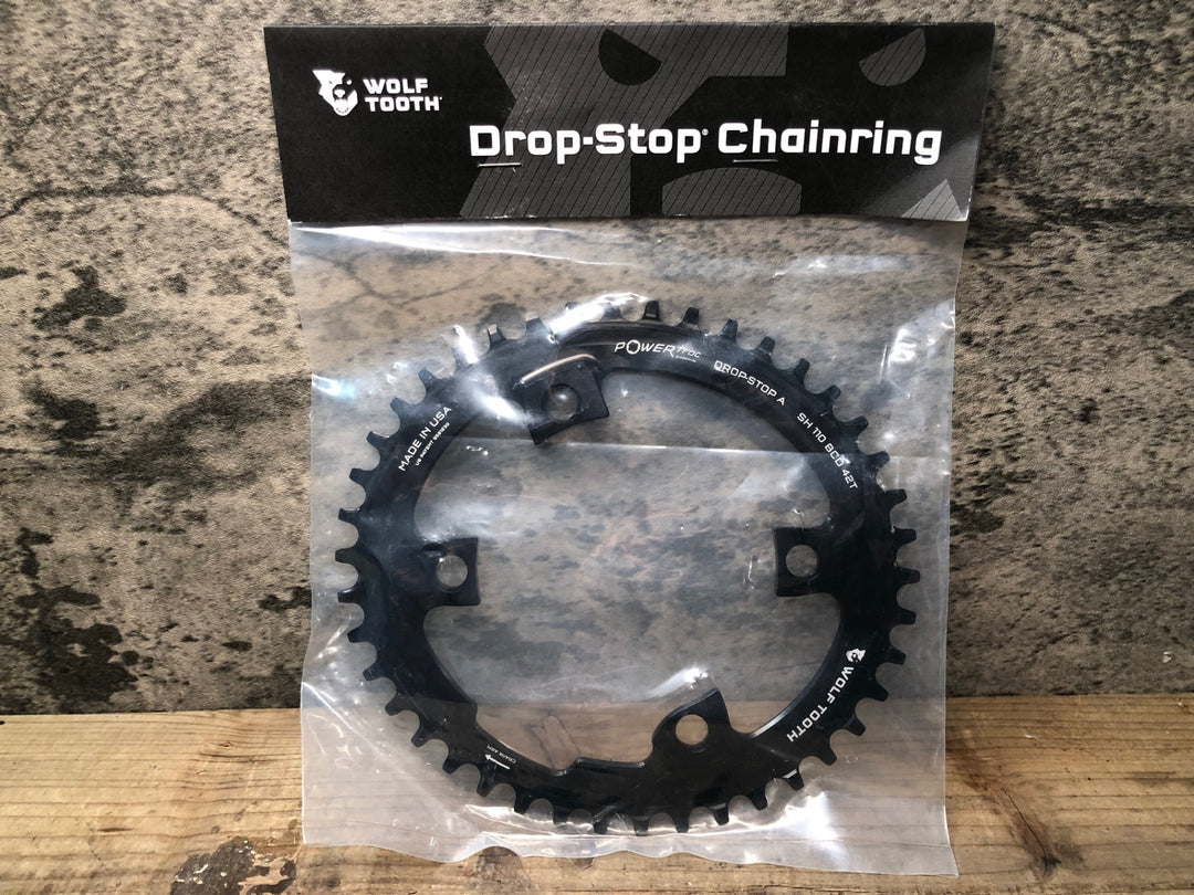 JH800 ウルフトゥース WOLF TOOTH DROP STOP CHAINRING チェーンリング 42T BCD110 ナローワイド シマノ SHIMANO 4 Bolt対応