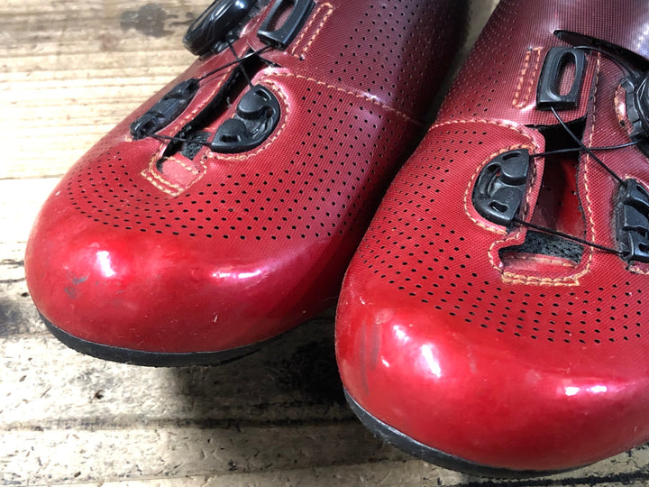 KE252 シマノ SHIMANO RC7 SH-RC701M ビンディングシューズ 3穴 赤 EU41