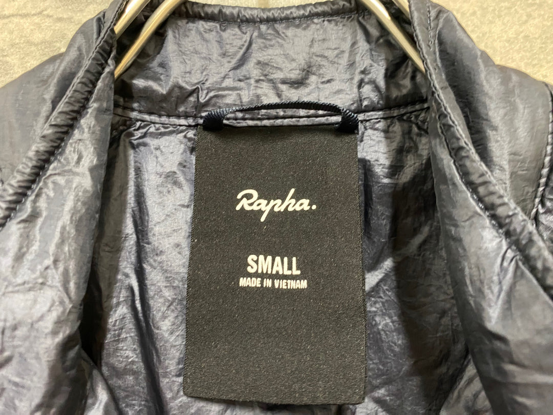 JJ053 ラファ RAPHA 防風 ダウン ジレ サイクルベスト S ブラック