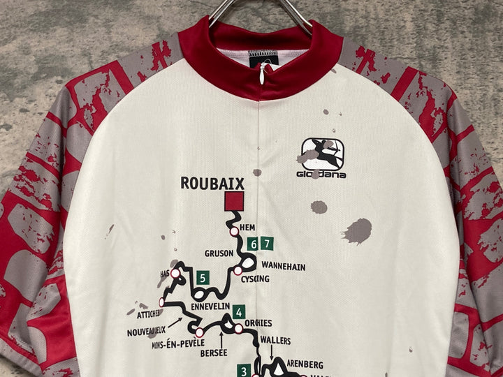 JW816 ジョルダーナ Giordana 半袖 サイクルジャージ 白 L