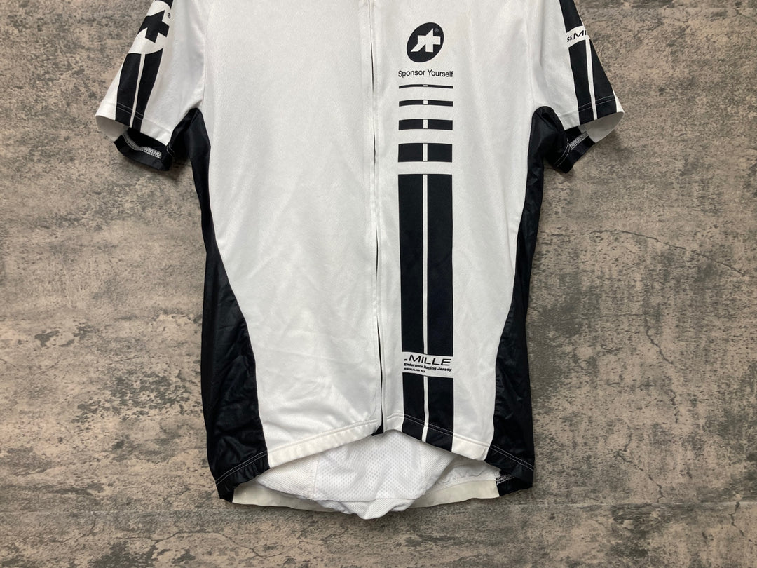 JR292 アソス ASSOS SS.MILLE 半袖 サイクルジャージ 白 M