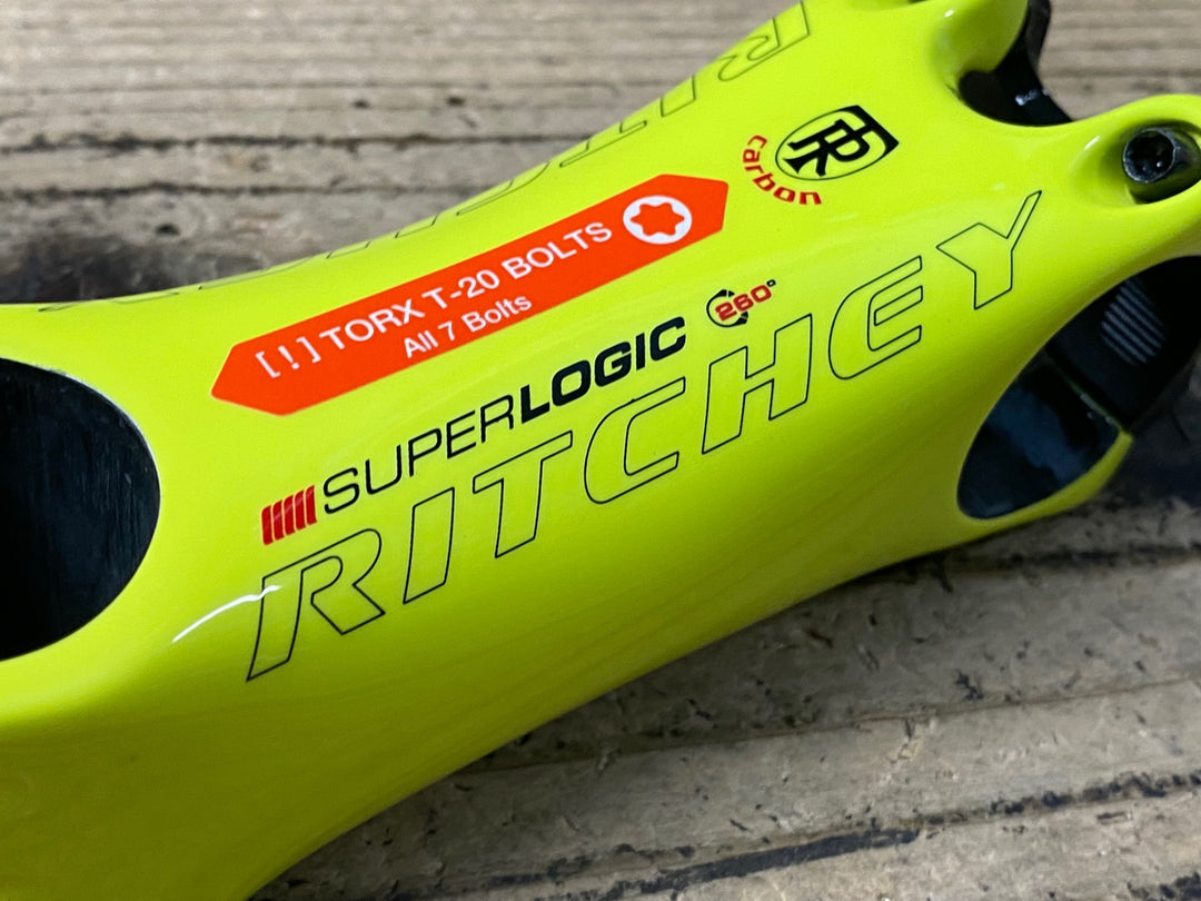 KJ135 リッチー RITCHEY SUPER LOGIC c260 カーボンステム 黄 100mm Φ31.8 OS