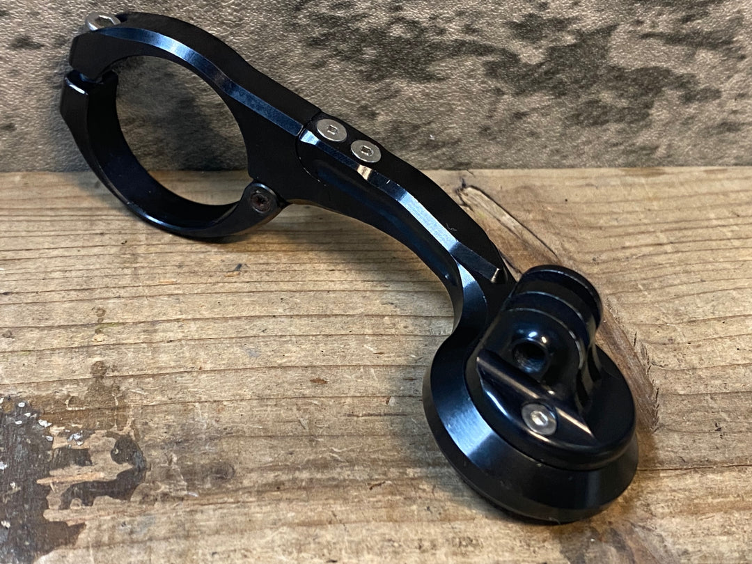 JK992 ケーエッジ K-EDGE 片持 サイコンマウント 黒 Φ31.8 GARMIN/GoPro ※錆あり
