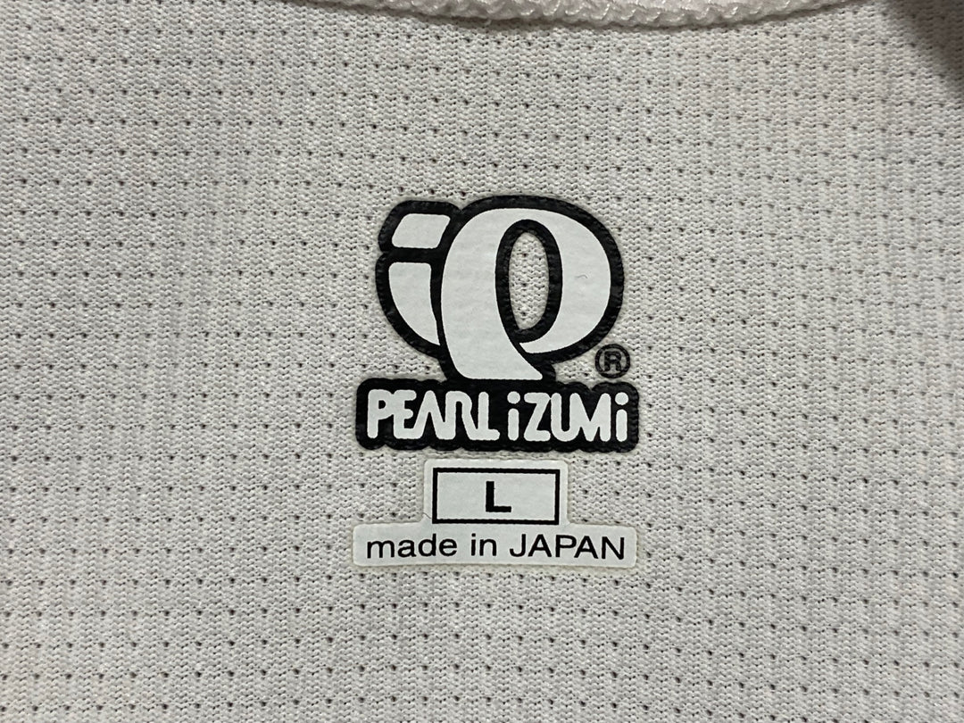 JN209 パールイズミ PEARL iZUMi GARMIN SLIPSTREAM 長袖 サイクルジャージ 白 オレンジ 水色 L