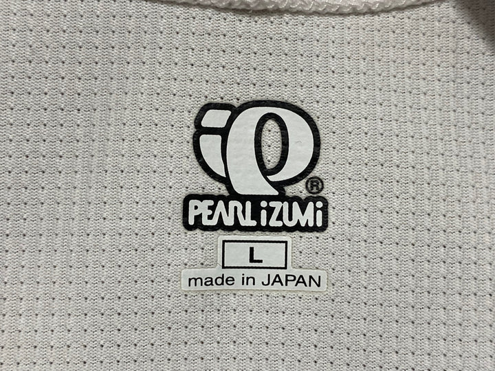 JN209 パールイズミ PEARL iZUMi GARMIN SLIPSTREAM 長袖 サイクルジャージ 白 オレンジ 水色 L