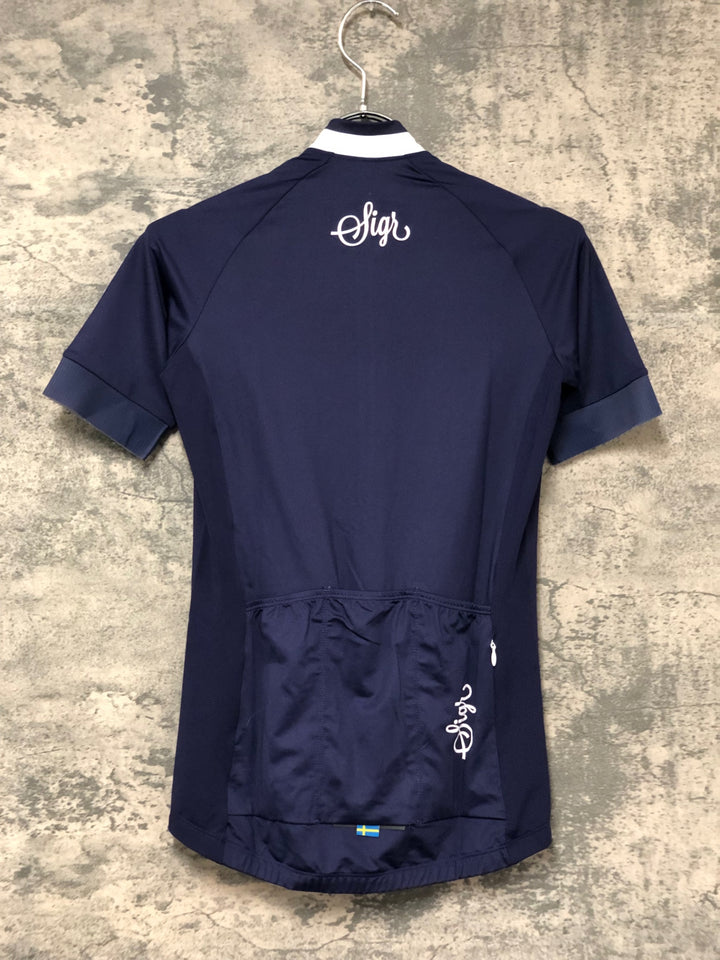 KO411 シーガー Sigr 半袖 サイクルジャージ 紺 XS レディース