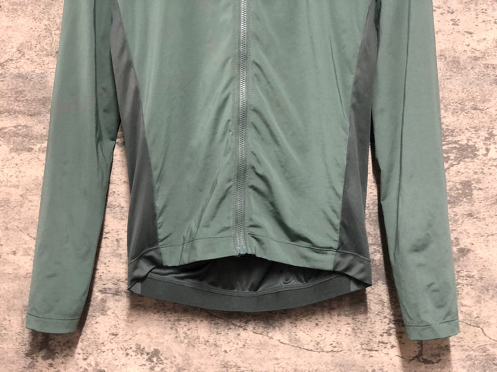 KA087 ラファ RAPHA MEN'S PRO TEAM LONG SLEEVE LIGHTWEIGHT JERSEY 長袖 サイクルジャージ S 緑