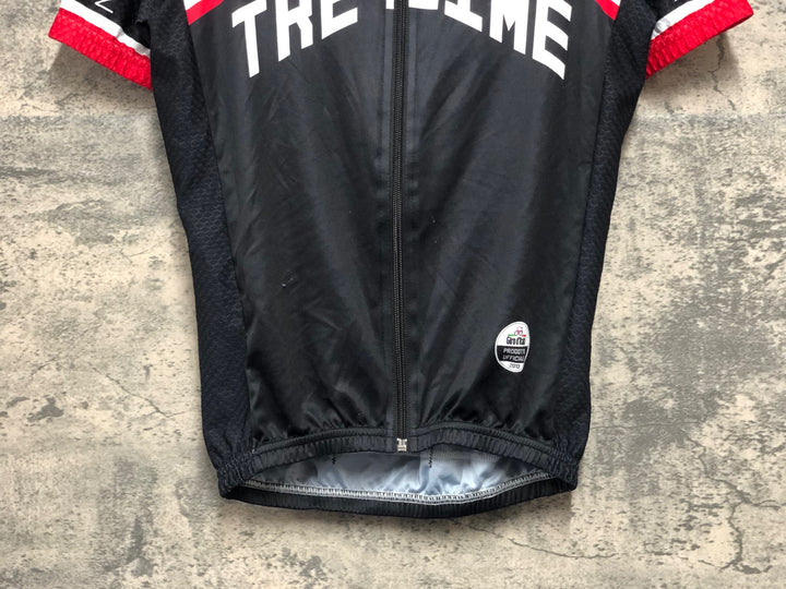 KK801 サンティーニ SANTINI 半袖 サイクルジャージ 赤黒 S