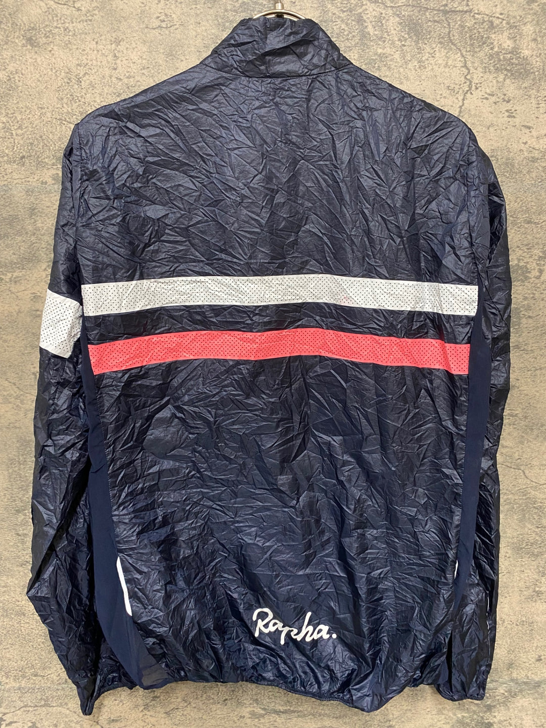 JY128 ラファ Rapha WOMEN'S BREVET WIND JACKET 長袖 ウィンドブレーカー 紺 L