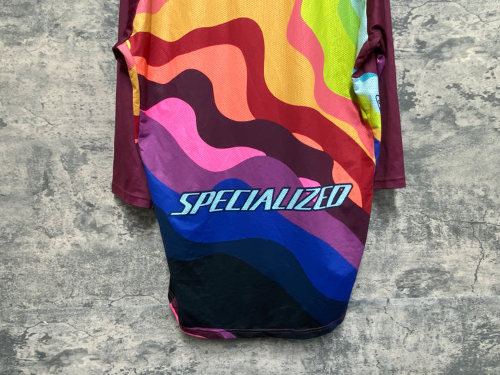 KB553 スペシャライズド SPECIALIZED エンデューロ 長袖 サイクルジャージ 総柄 L