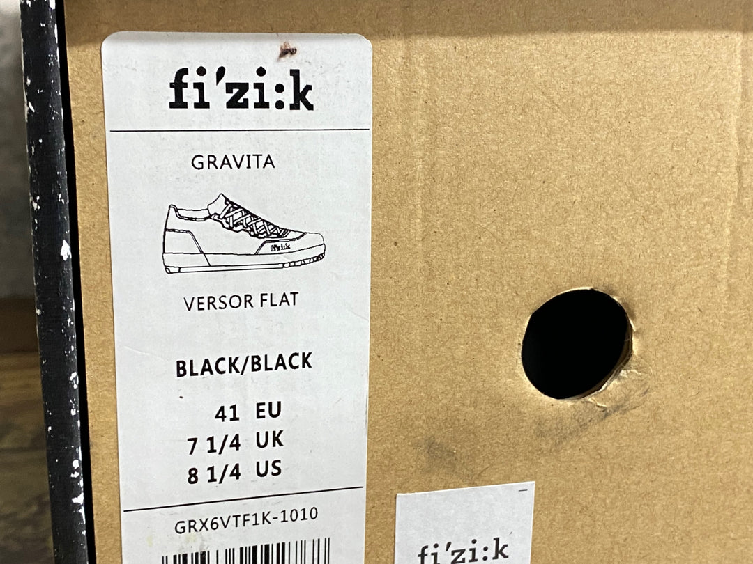 JY003 フィジーク fizik GRAVITA VERSOR FLAT フラットシューズ レース 黒 EU41