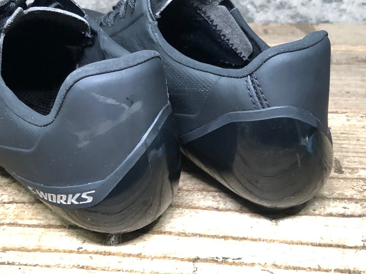 JM763 スペシャライズド SPECIALIZED S-WORKS TORCH LACE ビンディングシューズ 3穴 黒 EU39 ※ガリ傷