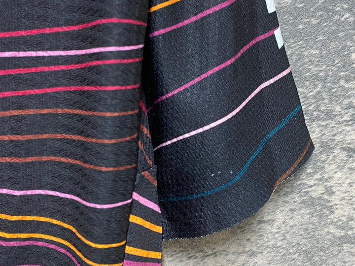 JR984 ベロナツ VeloNuts 半袖 サイクルジャージ 黒ピンク 2XL