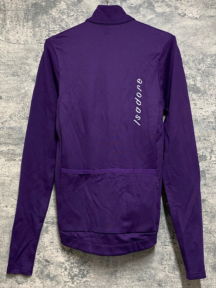 JQ126 イザドア Isadore シグネイチャージャージ Signature Thermal Long Sleeve Jersey 長袖 サイクルジャージ 紫 S