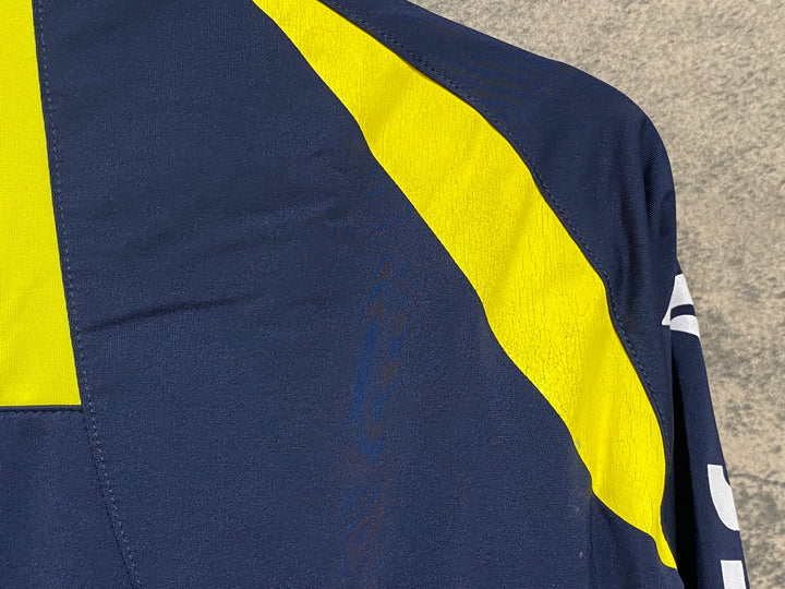 JN193 ルコックスポルティフ le coq sportif 長袖 サイクルジャケット 紺黄 M