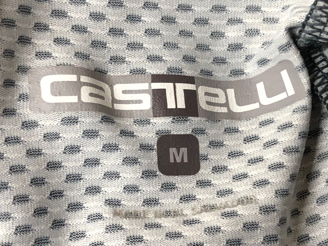 JS956 カステリ CASTELLI ROSSOCORSA 半袖 サイクルジャージ グレー 黒 M