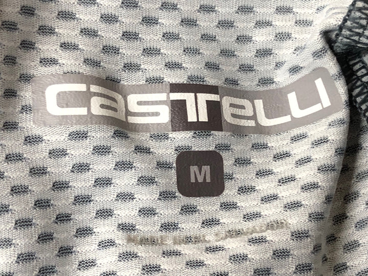 JS956 カステリ CASTELLI ROSSOCORSA 半袖 サイクルジャージ グレー 黒 M