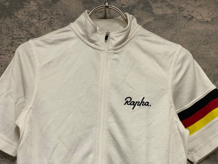 JX634 ラファ Rapha COUNTRY JERSEY 半袖 サイクルジャージ 白 レディース XS ドイツ