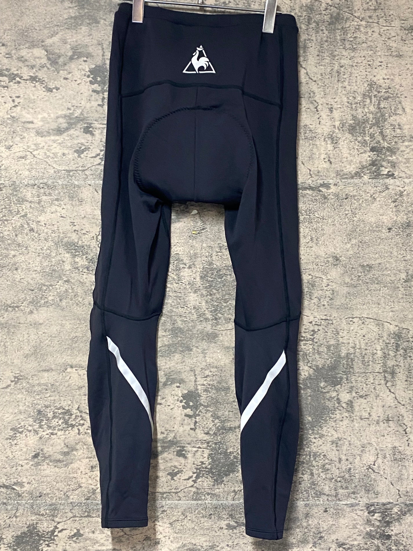 B_brackタイツ KC844 ルコックスポルティフ le coq sportif レーサータイツ 黒 L 裏