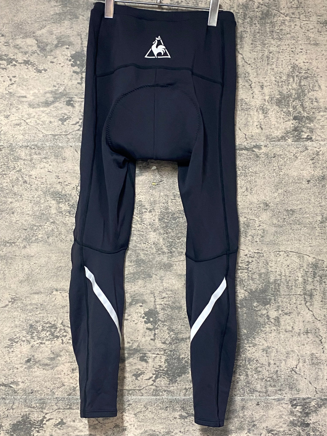 KC844 ルコックスポルティフ le coq sportif レーサータイツ 黒 L 裏起毛 ※たばこ臭