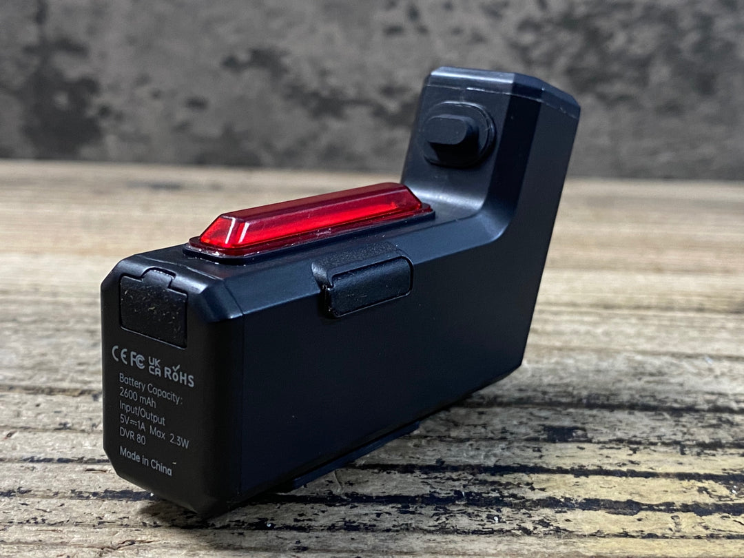 JZ407 TOOOCYCLING DVR80 BICYCLE LAMP CAMERA 自転車用ドライブレコーダー テールランプ ※点灯確認済み