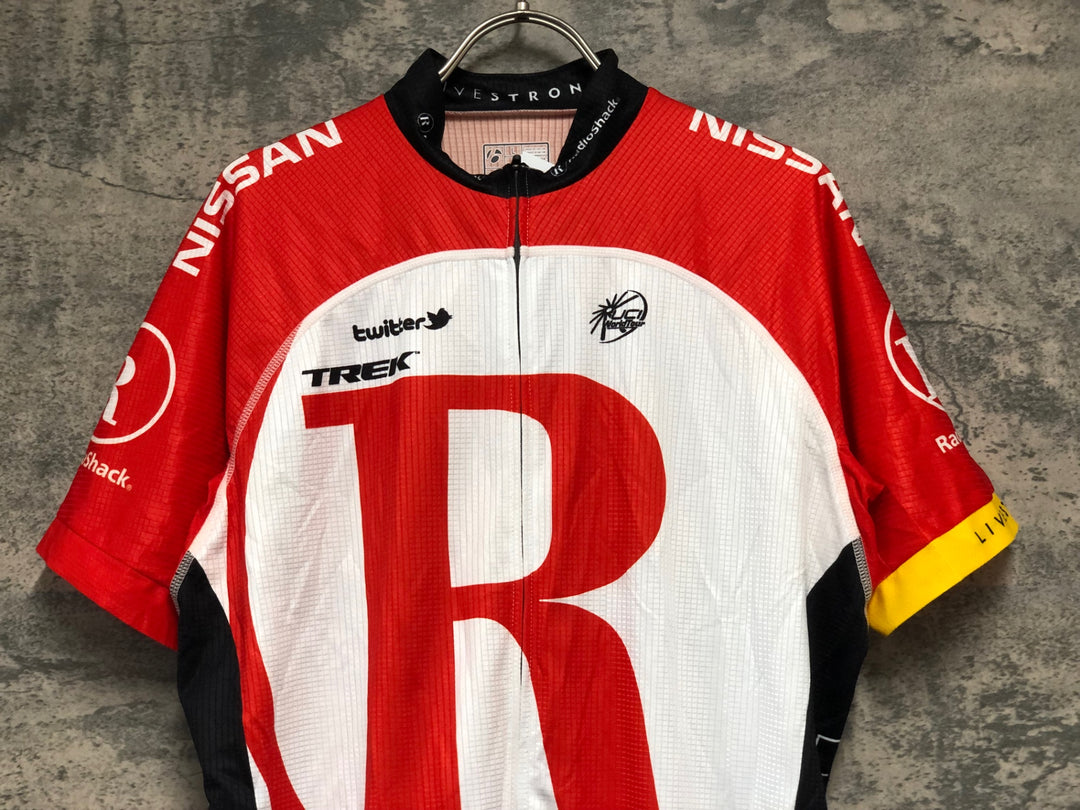 KK446 ボントレガー BONTRAGER 半袖 サイクルジャージ 赤 白 L
