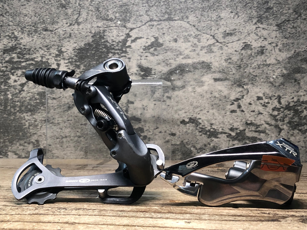 JK481 シマノ SHIMANO XTR FD-M952 RD-M953 フロント/リアディレイラーセット 3×9S Φ31.8