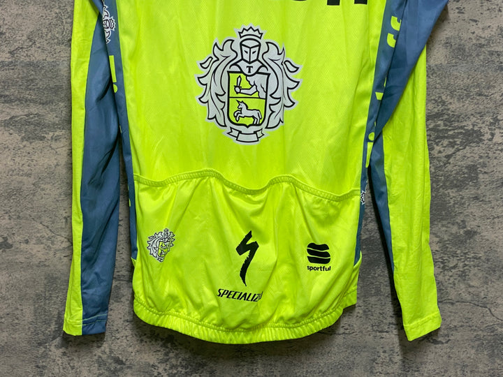 KJ859 スポーツフル sportful 長袖 サイクルジャージ 黄 M TINKOFF
