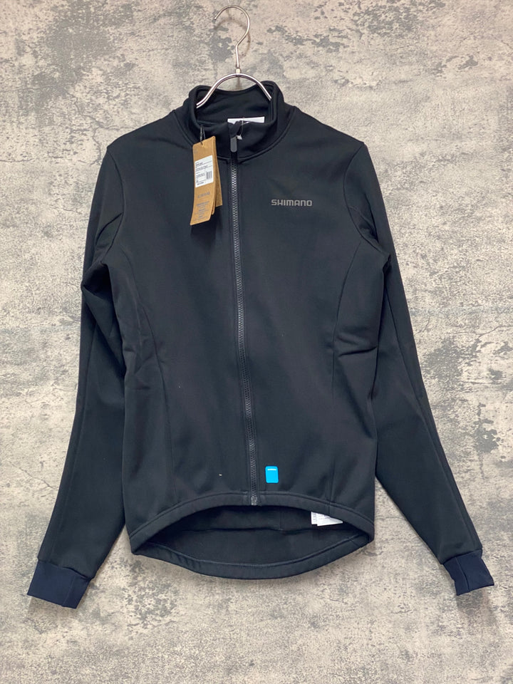 JY871 シマノ SHIMANO 長袖 サイクルジャケット 黒 M 裏起毛