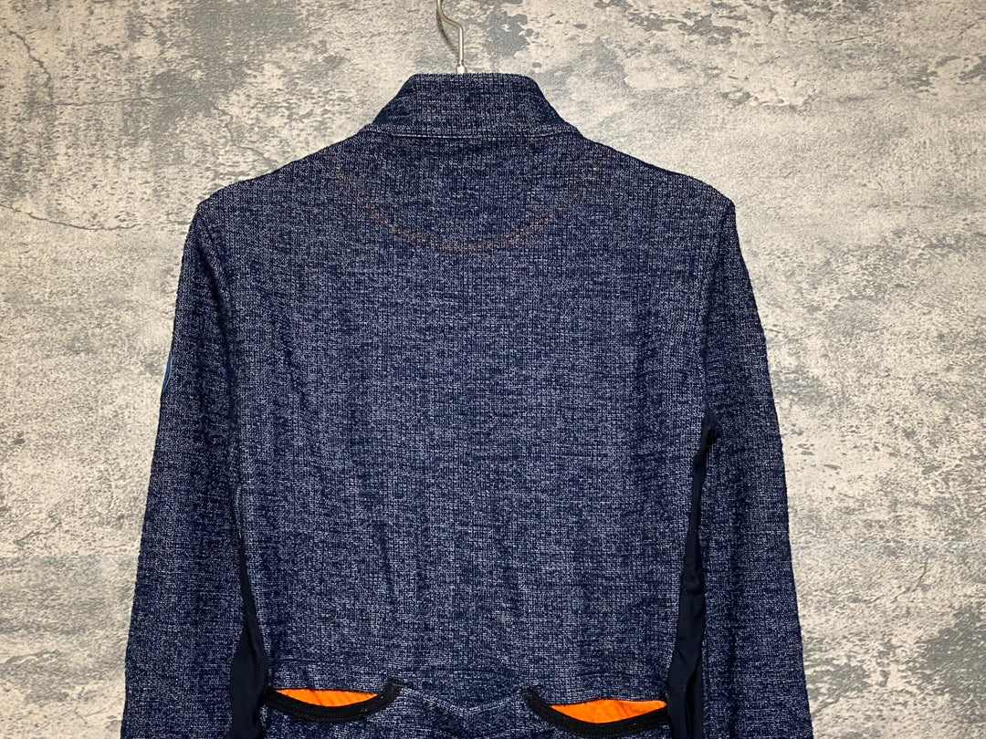 JP712 カフェドシクリステ Cafe du Cycliste マーガレット MARGUERITE MEN 長袖 サイクルジャージ 黒 XS 裏起毛