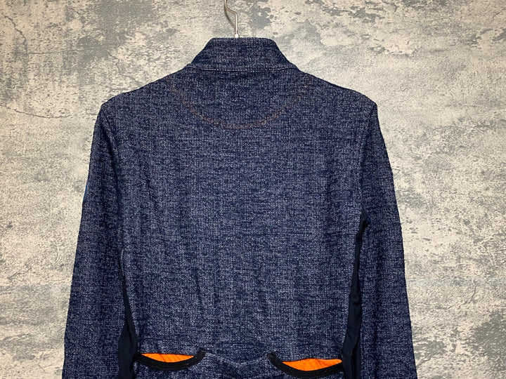 JP712 カフェドシクリステ Cafe du Cycliste マーガレット MARGUERITE MEN 長袖 サイクルジャージ 黒 XS 裏起毛