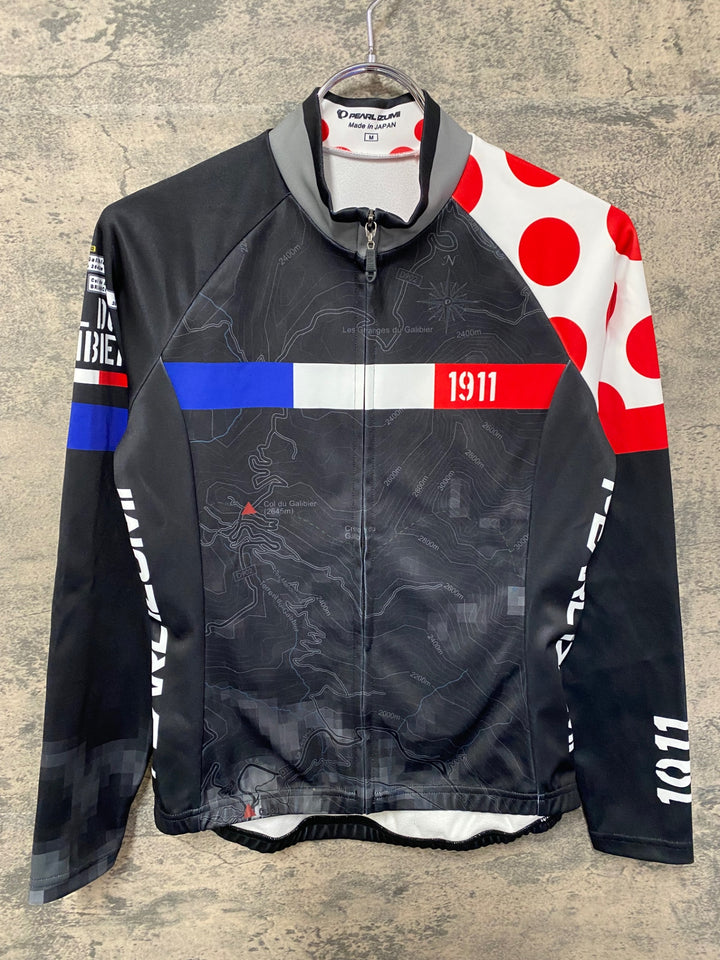 JY393 パールイズミ PEARL iZUMi 長袖 サイクルジャージ 黒 M 裏起毛