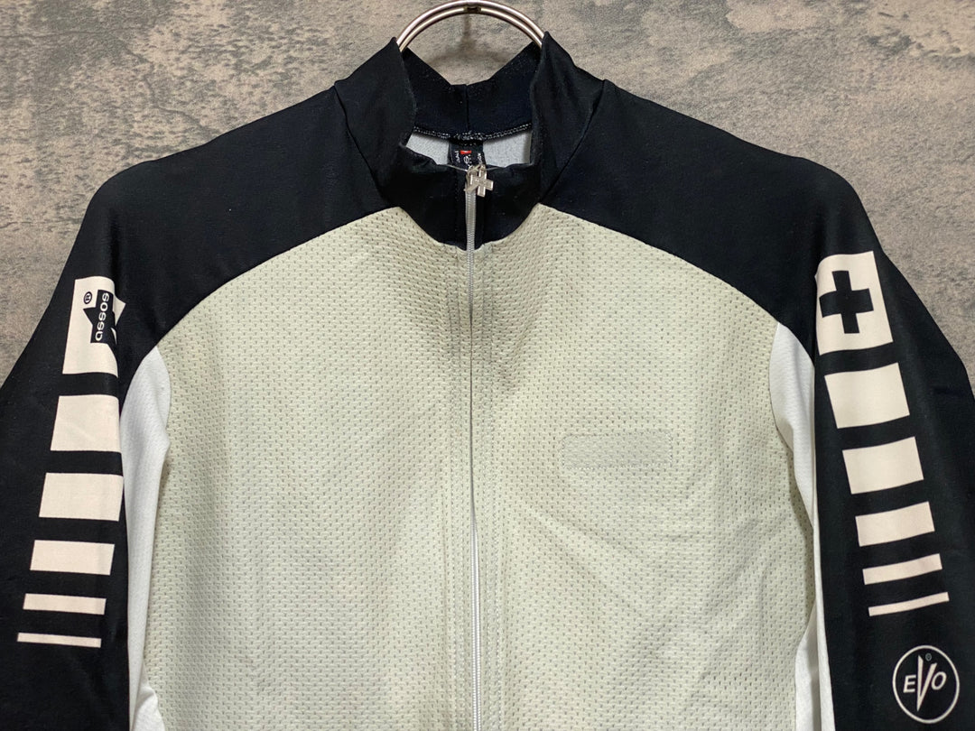 JO850 アソス assos 長袖 サイクルジャージ 白 黒 XL