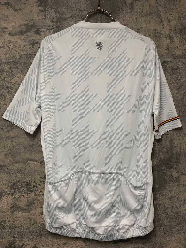 KK013 リオンドカペルミュール Lion de KAPELMUUR 半袖 サイクルジャージ 白 WL