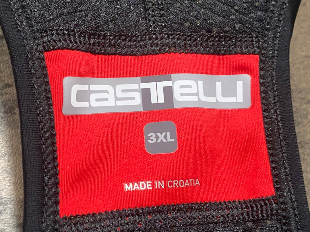 KR434 カステリ CASTELLI サーマル ビブショーツ 黒 3XL 裏起毛