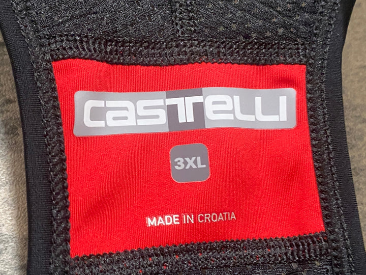 KR434 カステリ CASTELLI サーマル ビブショーツ 黒 3XL 裏起毛