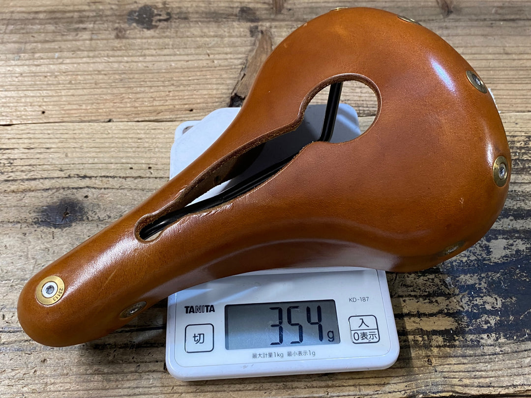 KL169 ベルソーサイクルズ BERTHOUD CYCLES レザーサドル チタンレール