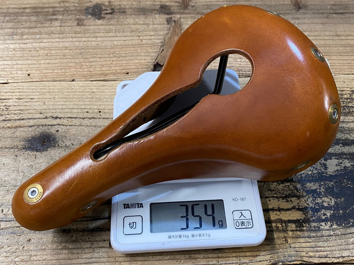 KL169 ベルソーサイクルズ BERTHOUD CYCLES レザーサドル チタンレール