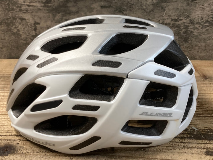 KG311 カブト Kabuto FLEX-AIR ヘルメット 白 S/M R06/05製造 シミあり