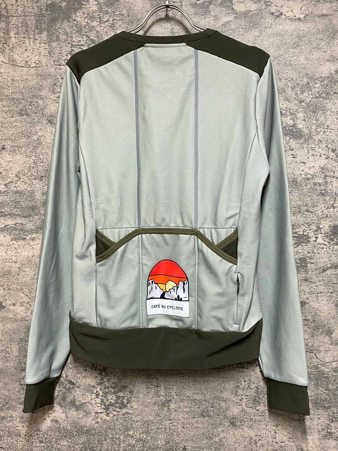JP700 カフェドシクリステ Cafe du Cycliste Lydia atelier 長袖 サイクルウェア 総柄 XS 裏起毛