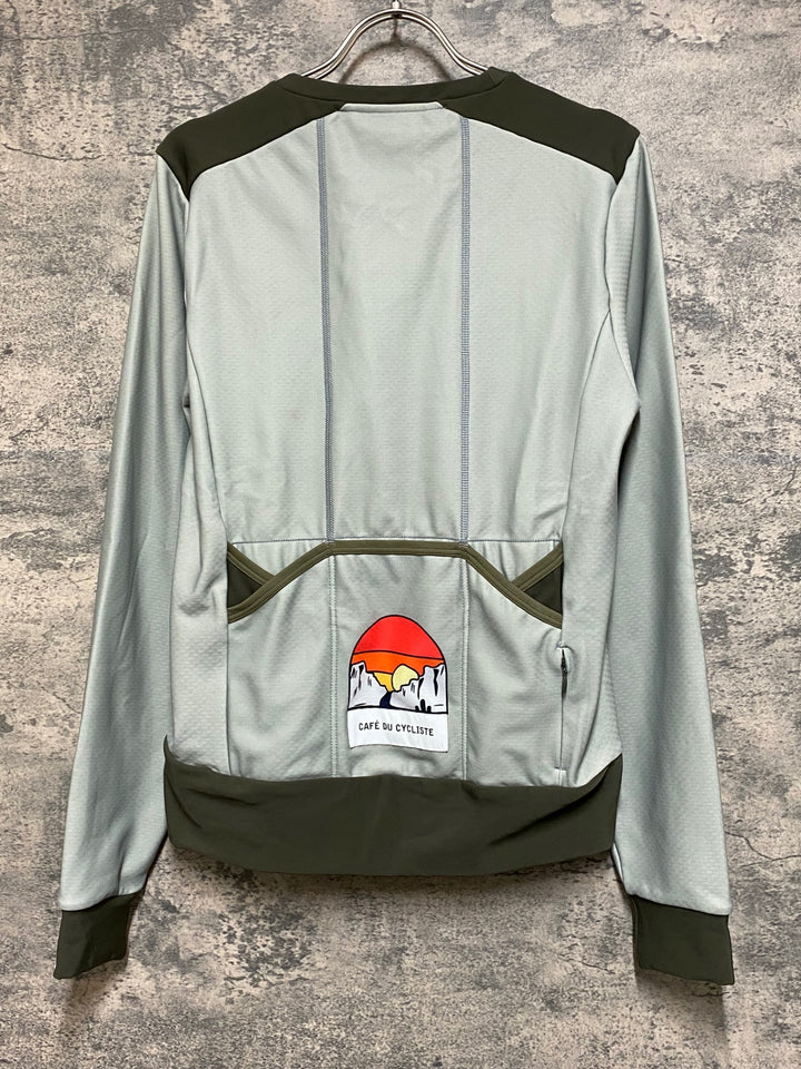 JP700 カフェドシクリステ Cafe du Cycliste Lydia atelier 長袖 サイクルウェア 総柄 XS 裏起毛