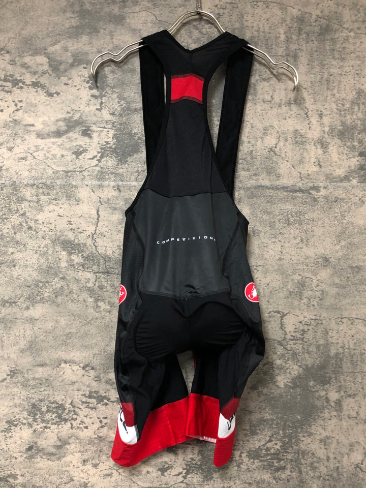 JV730 カステリ CASTELLI COMPETITIONE ビブショーツ 黒赤 L