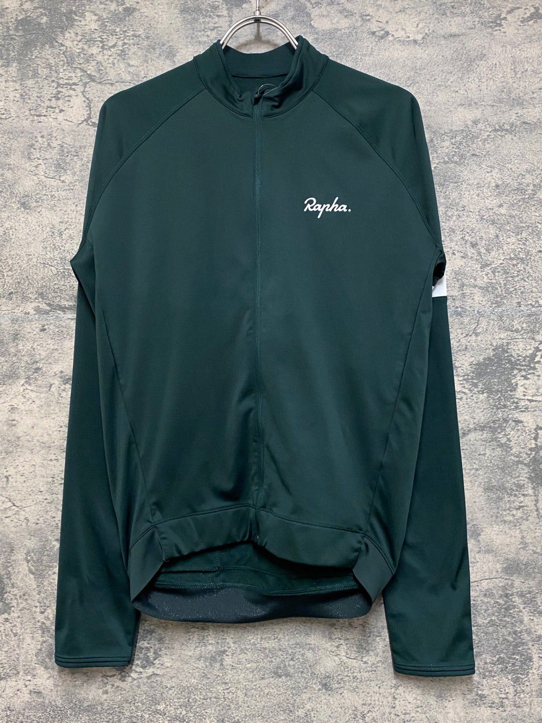 JO711 ラファ Rapha CORE LONG SLEEVE JERSEY 長袖サイクルジャージ 緑 M 裏起毛