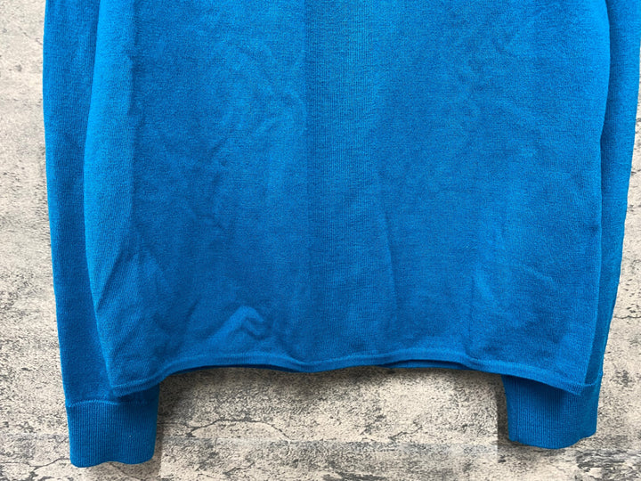 JY093 ラファ Rapha WOMEN’S MERINO ZIP TROUGH 長袖 サイクルジャージ レディース 青 M