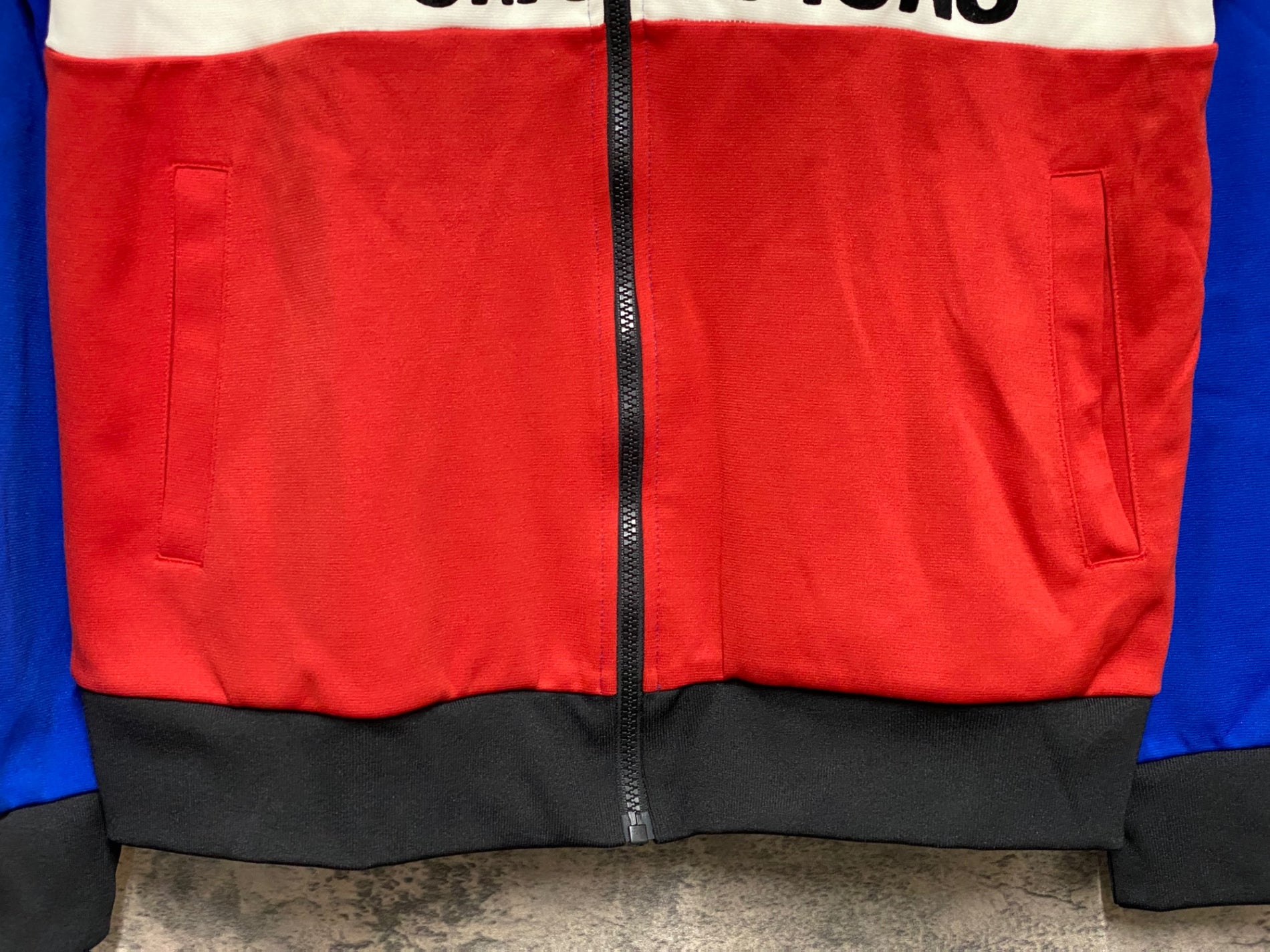 JO219 ルコックスポルティフ le coq sportif 長袖 ジャージ 青 白 赤 O