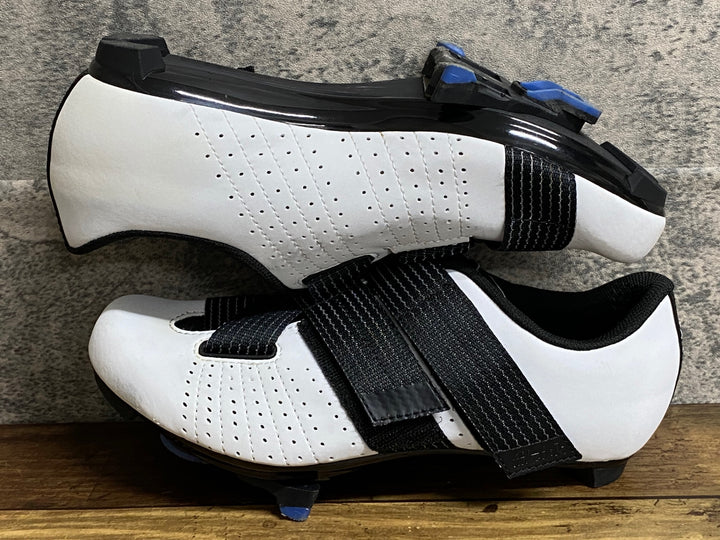 KC431 フィジーク fizik TEMPO R5 POWERSTRAP ビンディングシューズ 白黒 EU38 SPD-SL