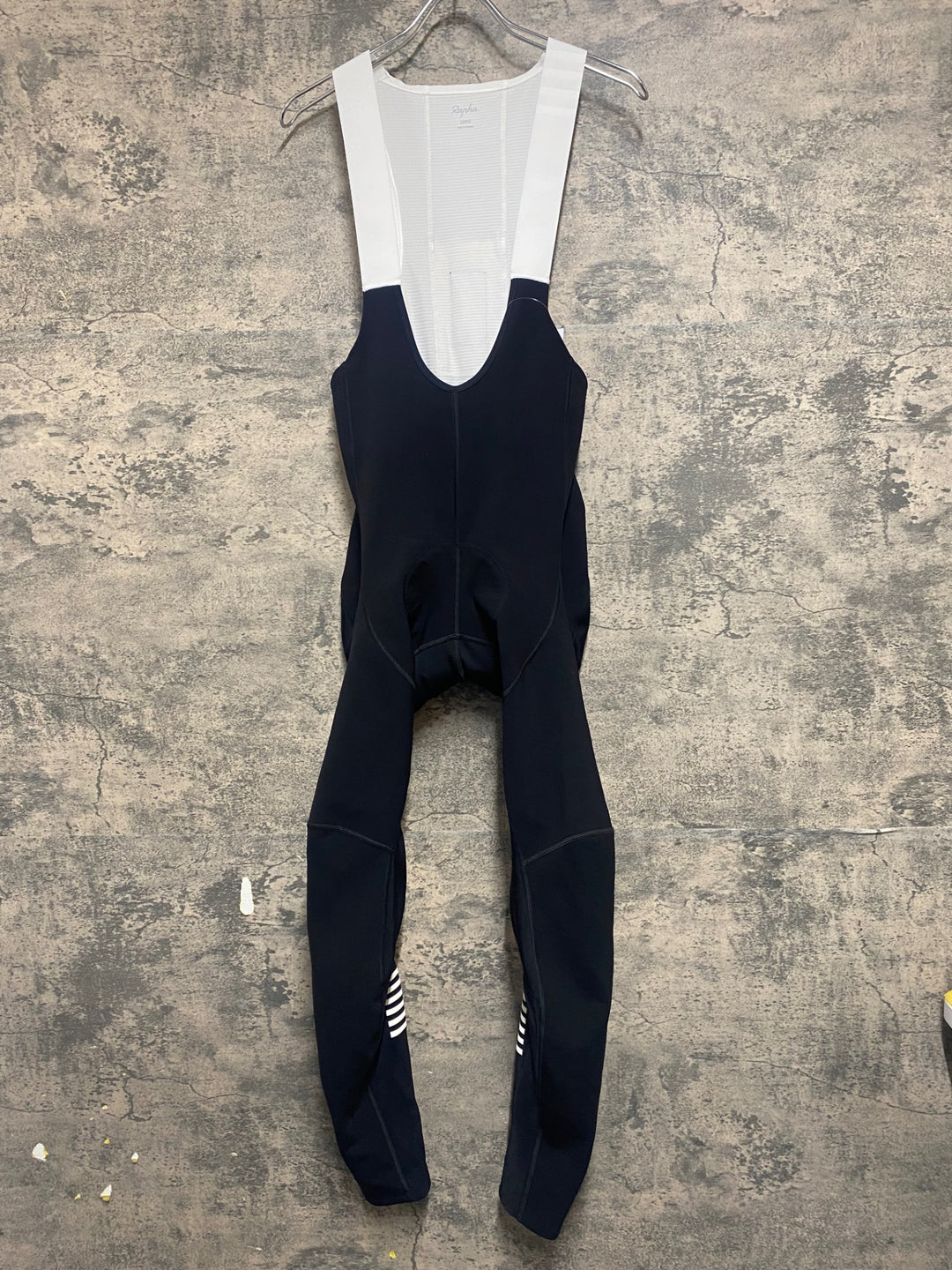 KN761 ラファ Rapha PRO TEAM WINTER TIGHTS WITH PAD Ⅱ ビブタイツ 黒 L  裏起毛