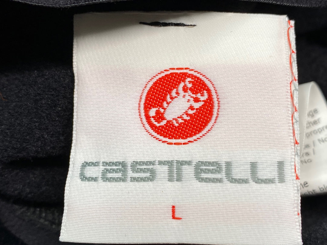 JE741 カステリ castelli レッグウォーマー THERMOFLEX Lサイズ 黒 裏起毛 未使用